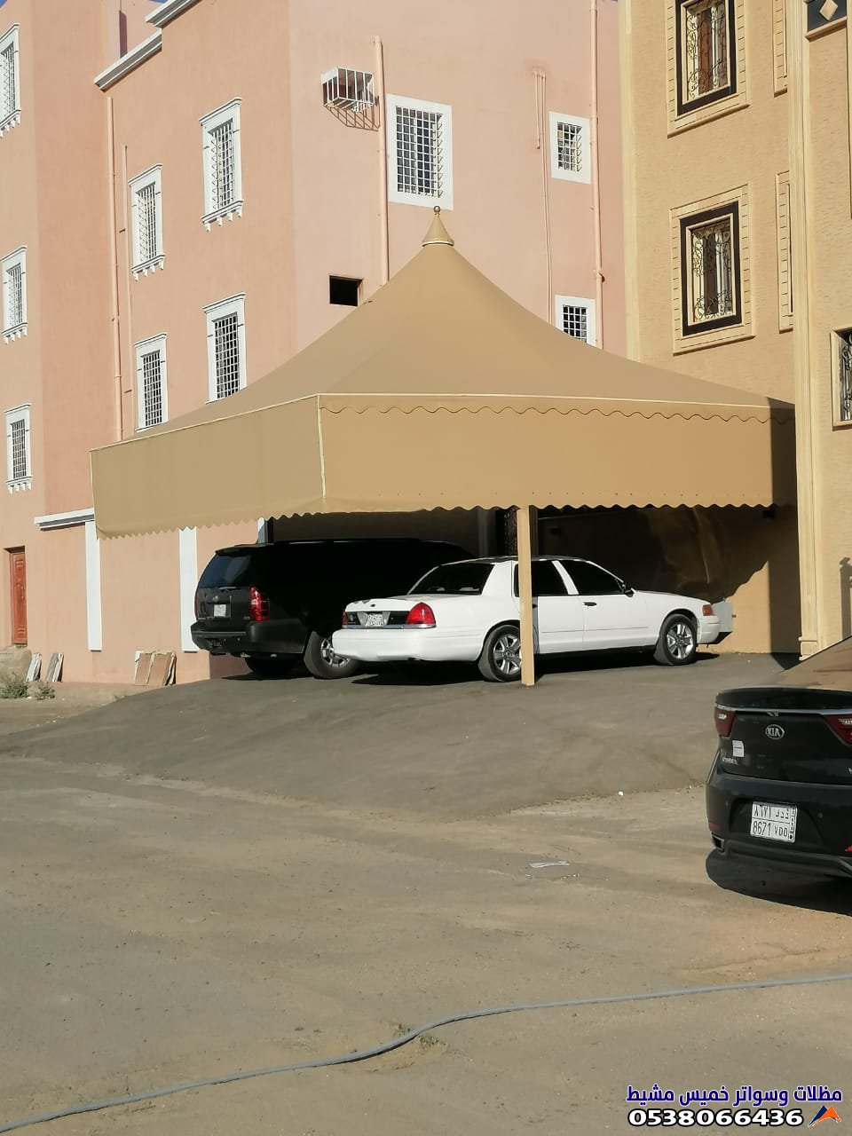 تركيب مظلات سيارات في جيزان
