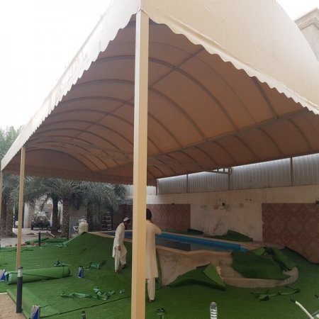 تفصيل مظلات قماش للسيارات والحدائق في أبها والخميس