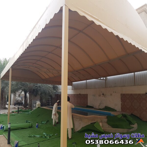 تفصيل مظلات قماش للسيارات والحدائق في أبها والخميس